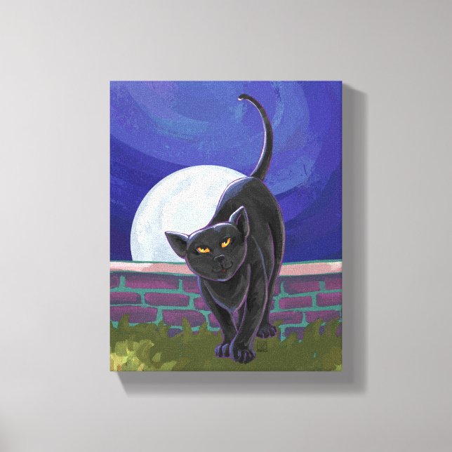 Toile Cadeaux et accessoires de chat noir (Recto)