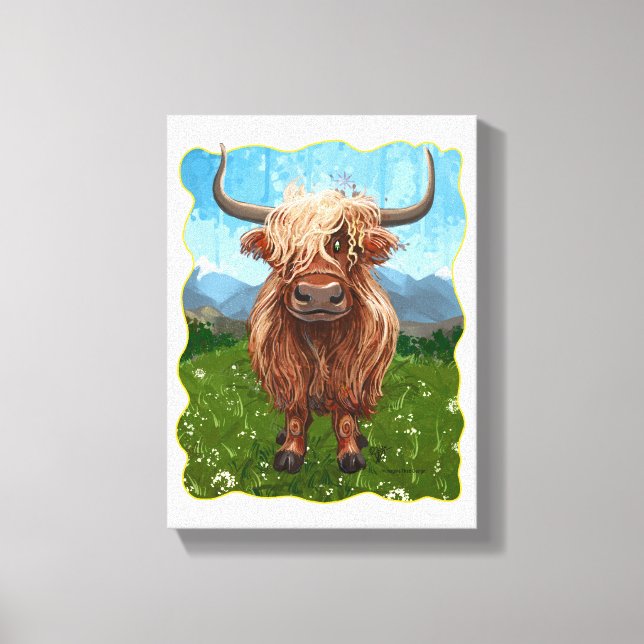 Toile Cadeaux et accessoires de vache Highland (Recto)