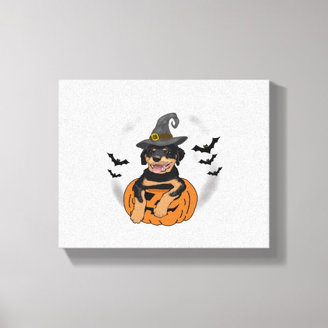 TOILE CADEAUX ROTTWEILER HALLOWEEN (Recto)