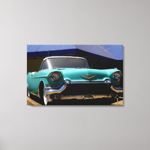 Toile Cadillac vert d'Elvis Presley convertible en