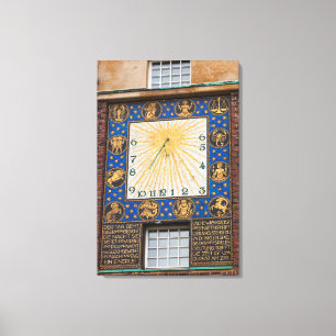 Toile Cadran solaire sur un bâtiment, Allemagne
