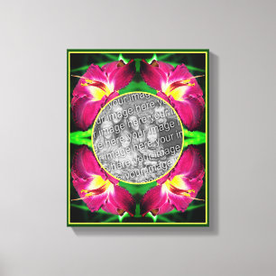 Toile Cadre de fleurs journalières Créez votre propre ph