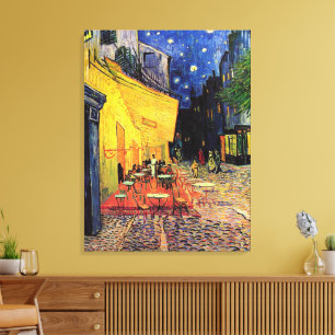 Toile Café Terrasse à la nuit par Vincent van Gogh