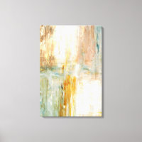 "Café" Turquoise et peinture d'art Abstrait Brown