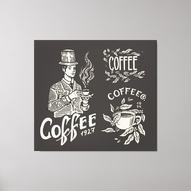 Toile Café vintage (Recto)