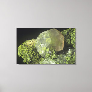 Toile Calcite cristal et Mottramite, Tsumeb Mine, Namib