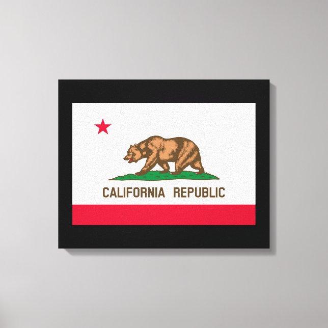 Toile California State Flag Design (Recto)