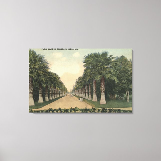 Toile CaliforniaPalms Allong Road (Recto)