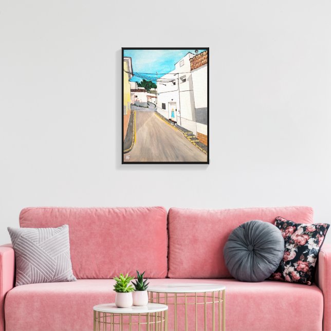 Toile Calle Cabanilles Peinture d'Alfred Fox (Insitu(Salon))