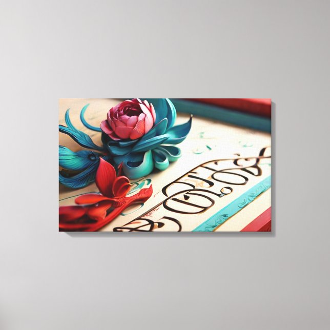 Toile Calligraphie moderne (Recto)