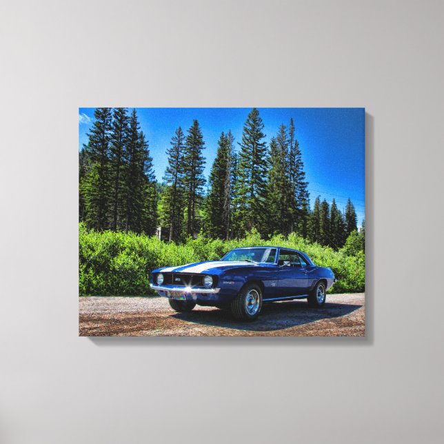 Toile Camaro Chevy 1969 SS Super Sport (Recto)