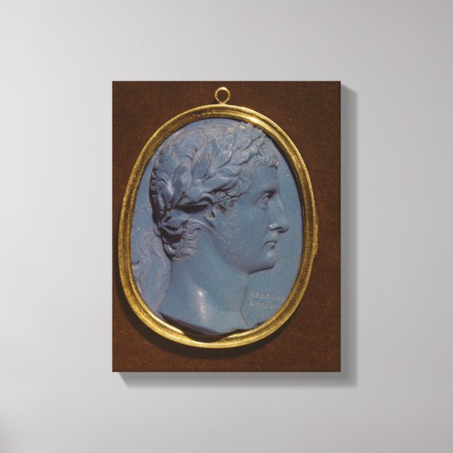 Toile Cameo portant le profil de Tiberius (Recto)