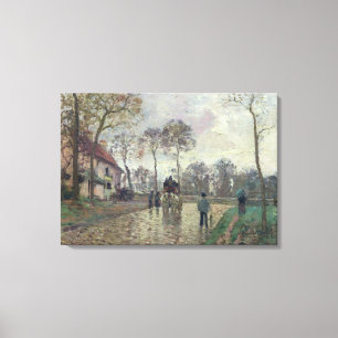 Toile Camille Pissarro   L'entraîneur de Louveciennes, 1