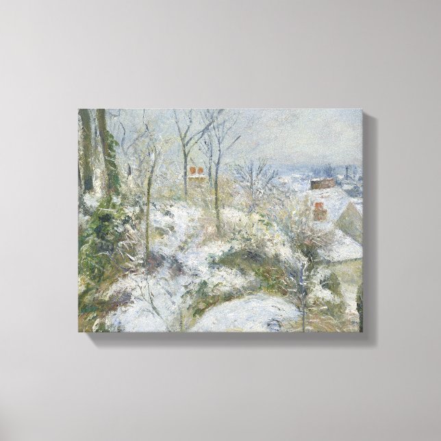 Toile Camille Pissarro - Warren lapin à Pontoise, Neige (Recto)