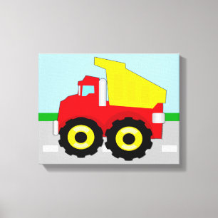 Toile Camion-poubelle de construction pour enfants