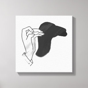 Toile Camion Silhouette à la main