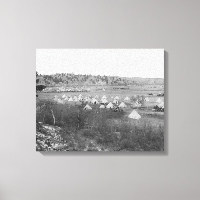 Toile Camp du général Brook près de Pine Ridge (Recto)