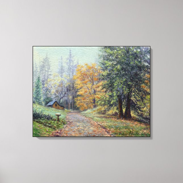 Toile "Campagne d'automne" (Recto)