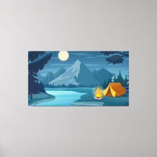 Toile Camping de montagne