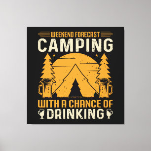 Toile Camping et boisson