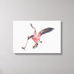 Toile Canada Goose Jouer au hockey