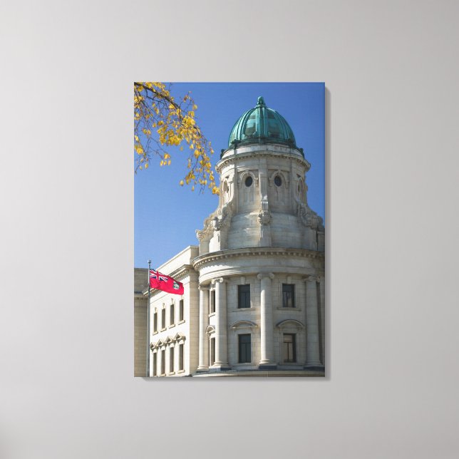 Toile CANADA, Manitoba, Winnipeg : Les tribunaux, (Recto)