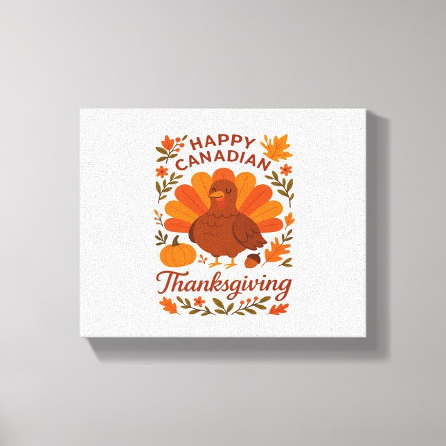 Toile Canadian Thanksgiving Automne Celebration Classiqu (Recto)