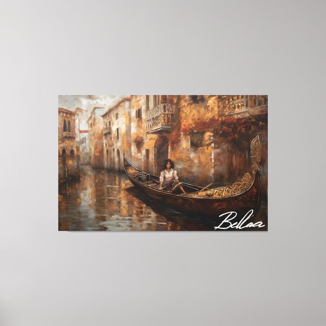 Toile Canal View, par l'artiste Bella Catza (Recto)