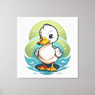 Toile canard-blanc
