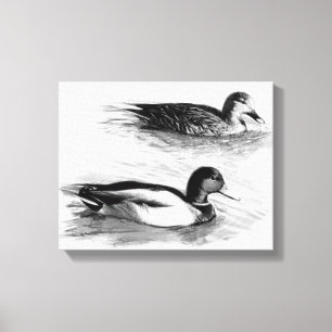 Toile Canards sur le lac
