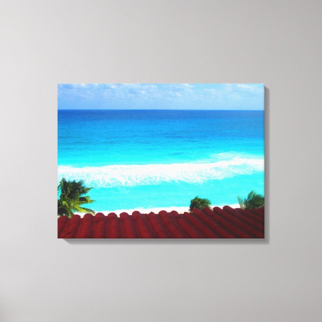 TOILE CANCUN, MEXIQUE #15 IMPRIMER CANVAS (Recto)