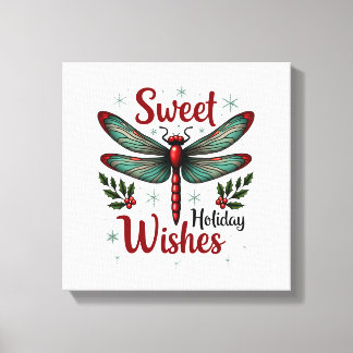 Toile Candy Cane Wings Dragonfly
