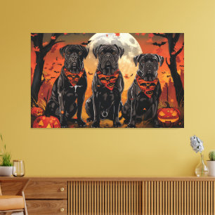 Toile Cane Corso Halloween Épouvantable