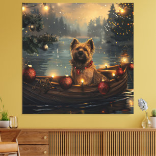 Toile Cane Corso Noël Festive Voyage