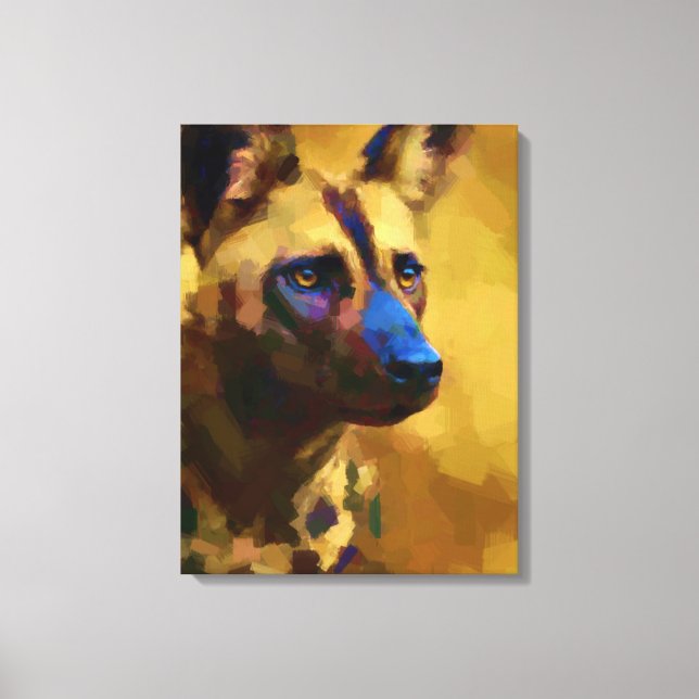 Toile Canine sauvage africaine de chien (Recto)