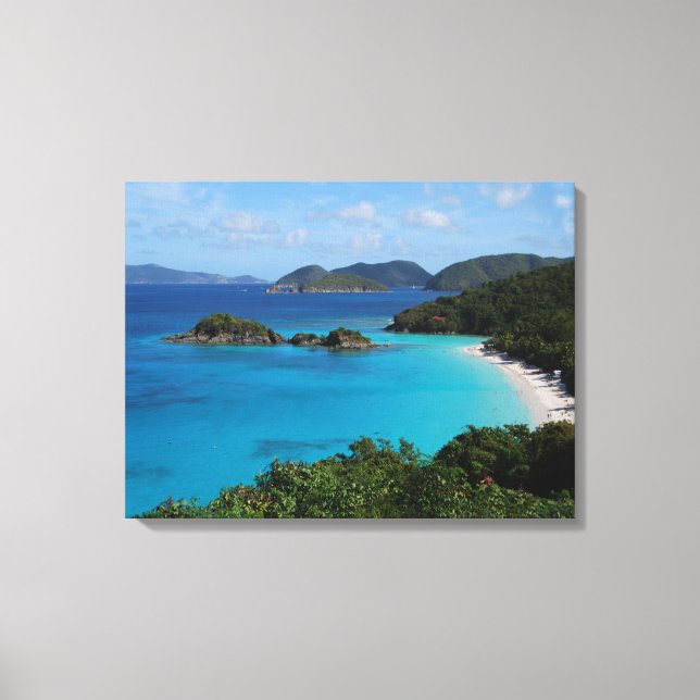 Toile Cannamon Bay, St. John, Îles Vierges américaines (Recto)