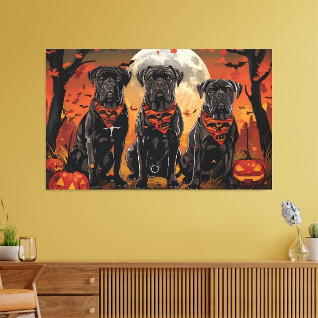 Toile Canne Corso Halloween Éffrayant (Insitu(Salon))