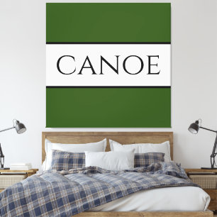 Toile CANOE Classic Forêt Vert Blanc Blancs été