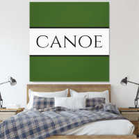 CANOE Large Forêt Vert Blancs Été