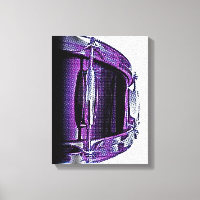 Toile Canvas à tambour cool violet Snare Drumming (Recto)