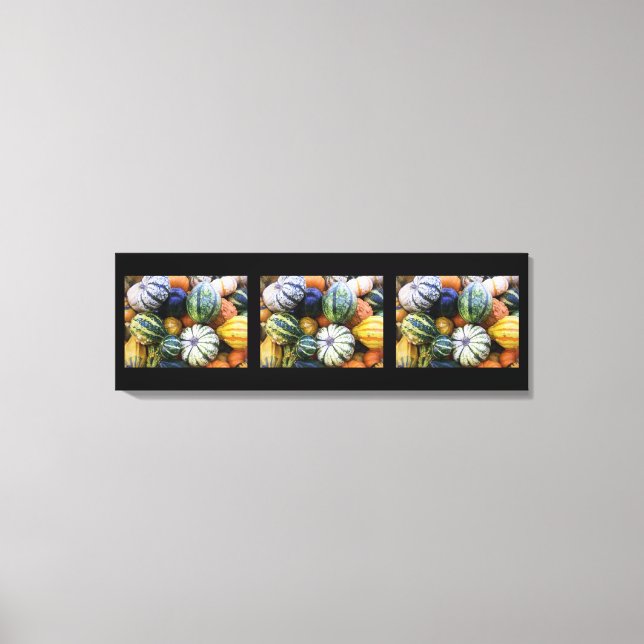 Toile Canvas Art Fall Gourds (Recto)