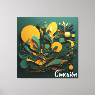 Toile Canvas Arte Abstracto Biodiversidad Viva Conexión