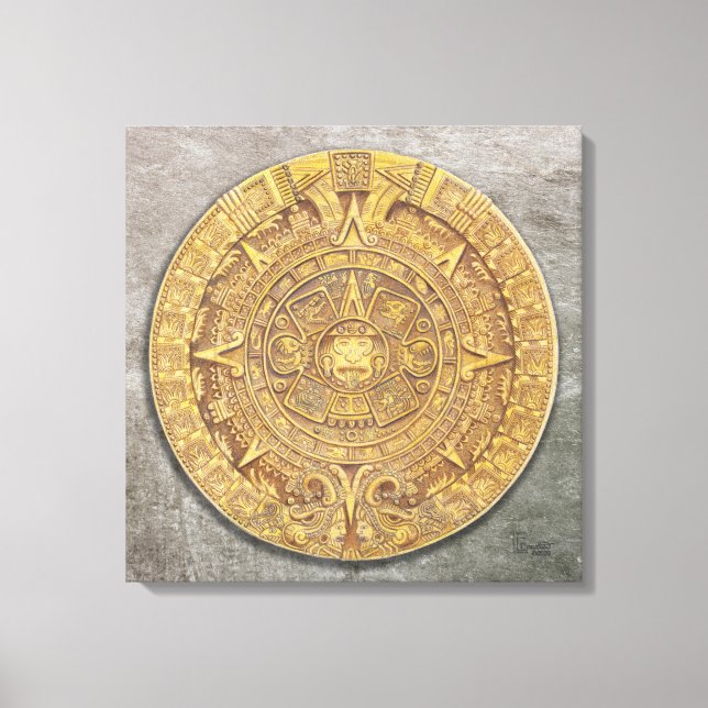 Toile Canvas calendrier maya/aztèque mexicaine Imprimer (Recto)