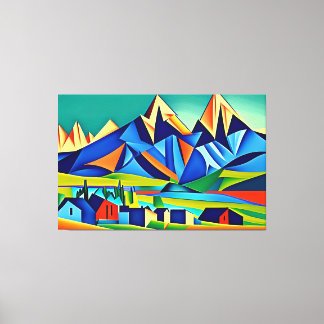 Toile Canvas Cubistes Abstraits Imprimer
