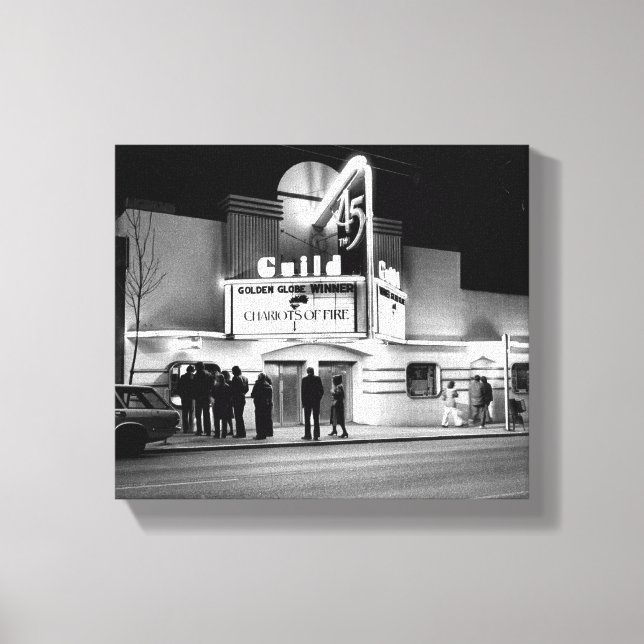 Toile Canvas de cinéma classique des années 1980 (Recto)
