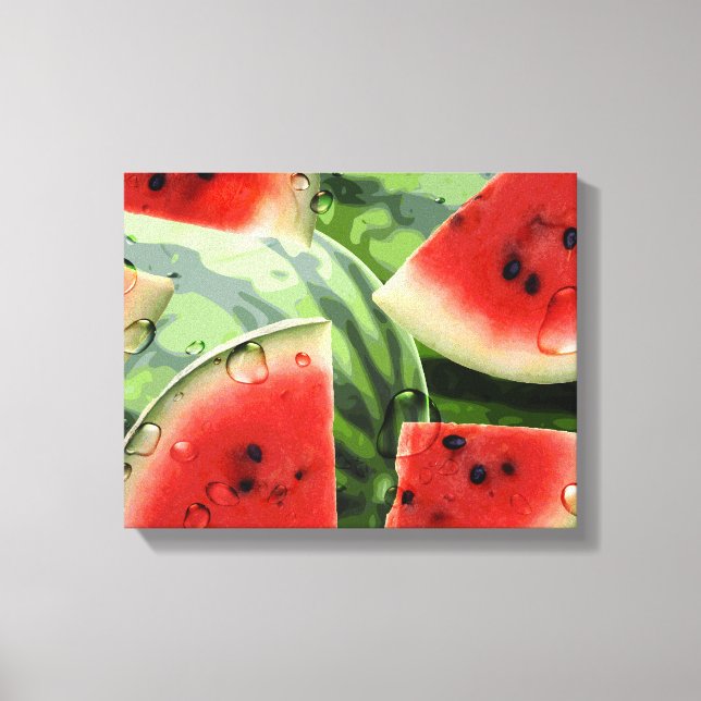 Toile Canvas de cuisine de pastèque fraîche Imprimer (Recto)