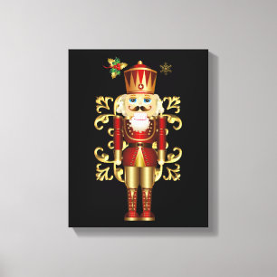 Toile Canvas de Noël Art Nutcracker