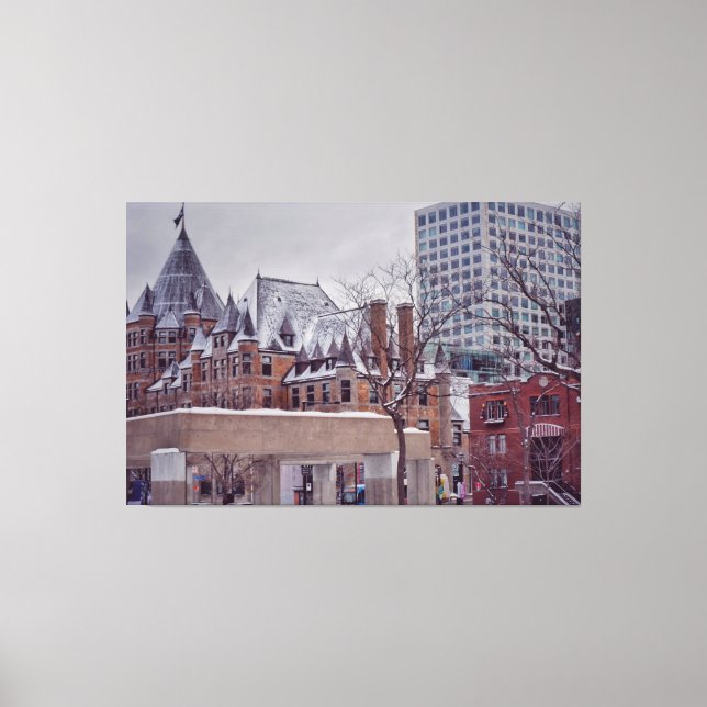 Toile Canvas des Beaux-Arts du Montréal historique (Recto)