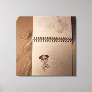 Toile Canvas du carnet de route du soldat russe
