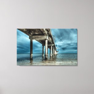 Toile Canvas embouteillé Brighton Jetty Premium